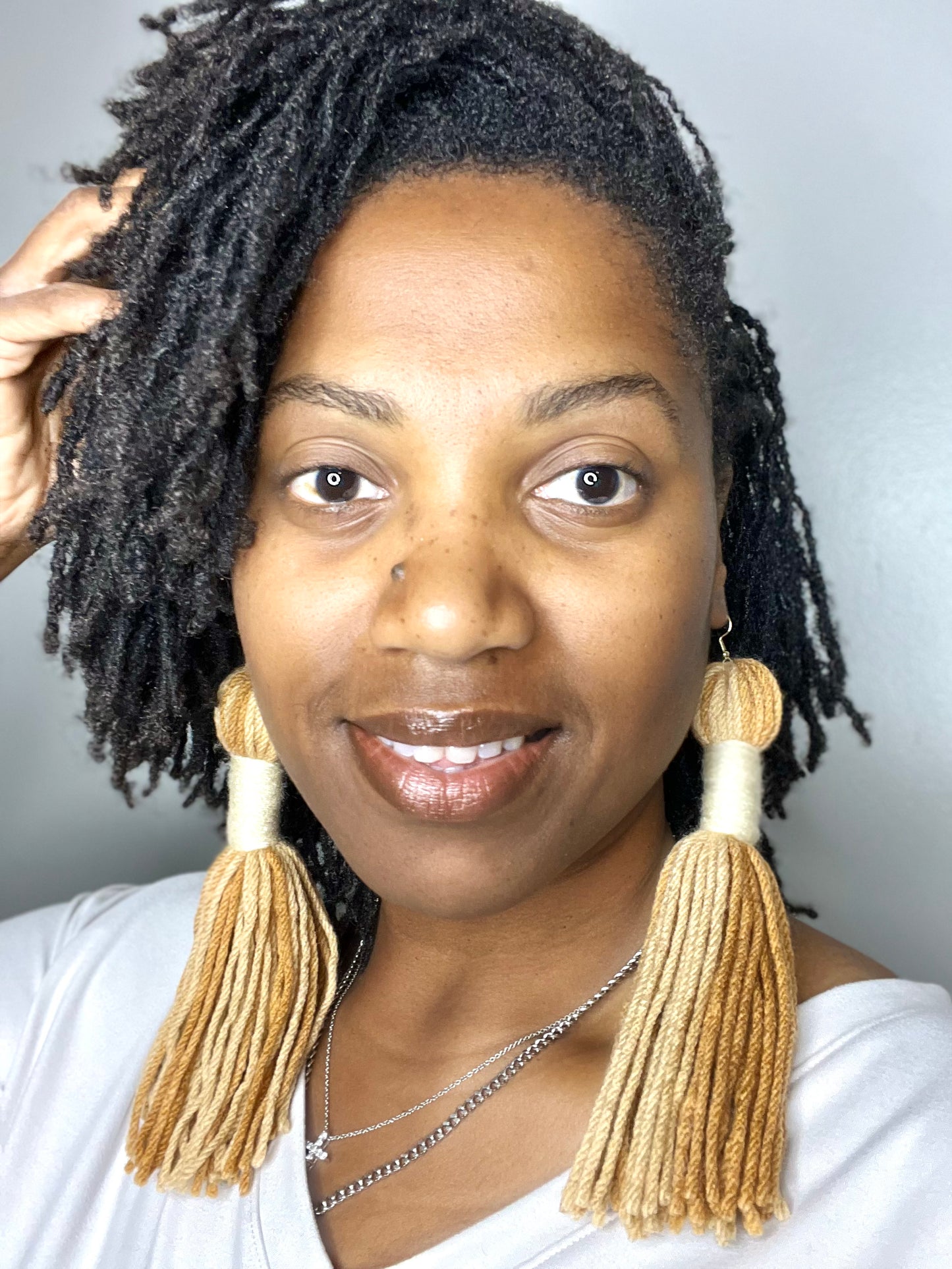 Neutralize Em Tassel Earrings