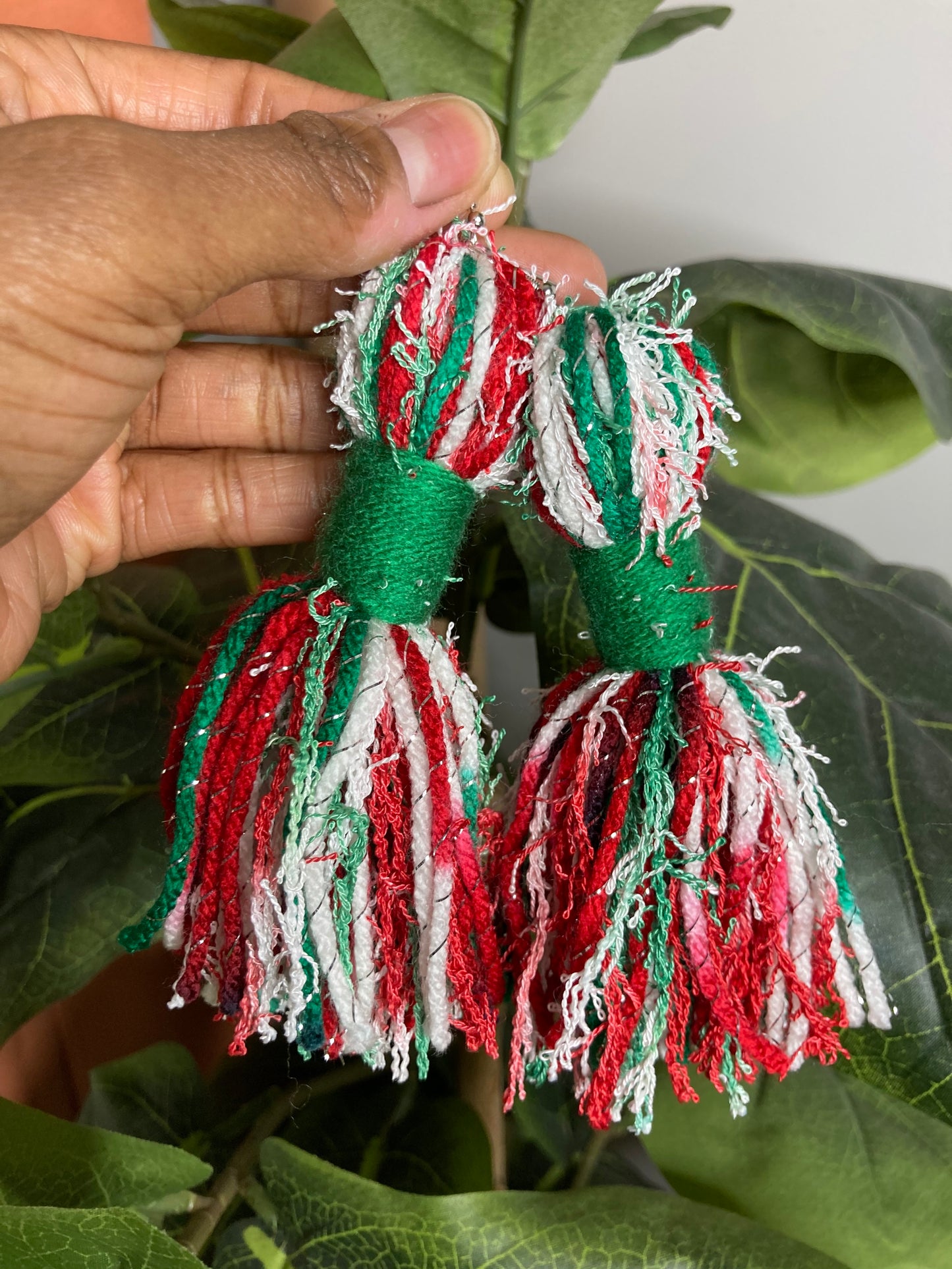 CHRISTMAS CHEER TASSEL EARRINGS