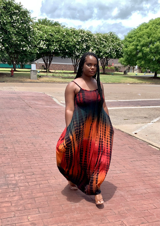 Cleo Maxi Dress | Tie Dye