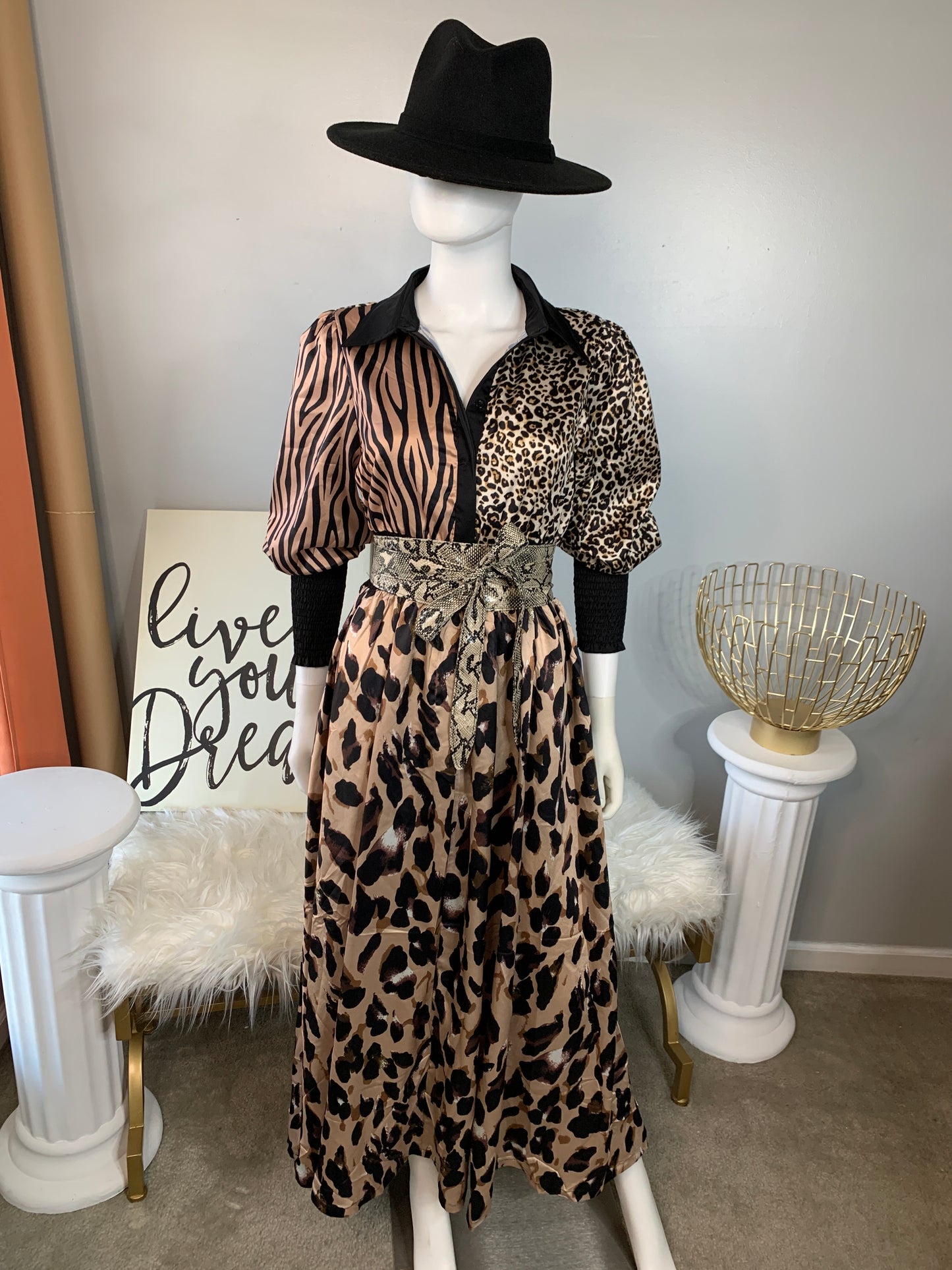 QUEEN OF THE JUNGLE MAXI DRESS