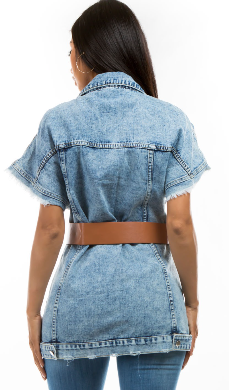 DENIM JACKET DRESS